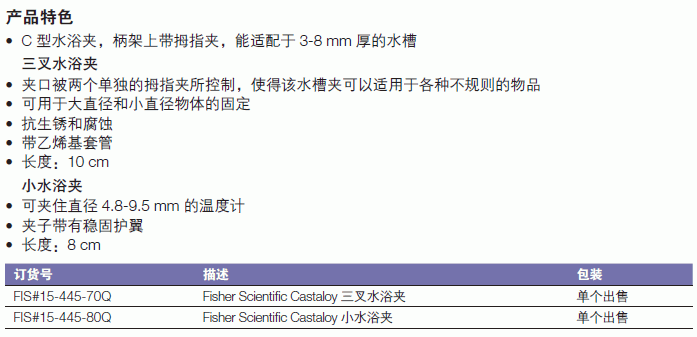 Fisherbrand_15-445-80Q_水浴夹_小水浴夹