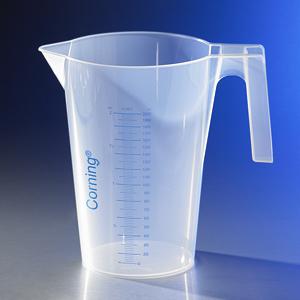 BEAKER,3L,WITH HANDLE AND SPOUT,PP,6/6；该产品不拆零出售;停产 不销售