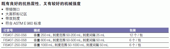 康宁/corning_07-250-059_Corning  Pyrex Vista  Griffin烧杯_1000ml